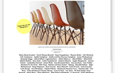 Abonnieren Sie unseren Newsletter Bildschirmfoto 2016 06 20 Um 21 35 23 Buma Möbelklassiker Vintage-Klassiker und Designermöbel Möbel Olten Zürich Schweiz